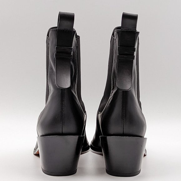 Frame Women Le Lexington black Fine Leather Chelsea Boots size 8.5 EUR 38.5 - Picture 3 of 10